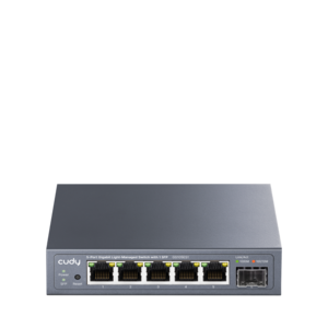 מתג Gigabit Easy-Managed 5 פורטים עם 1 SFP