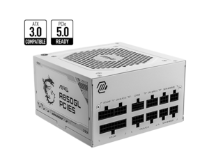 MSI MAG A850GL PCIE5 WHITE 80+ GOLD