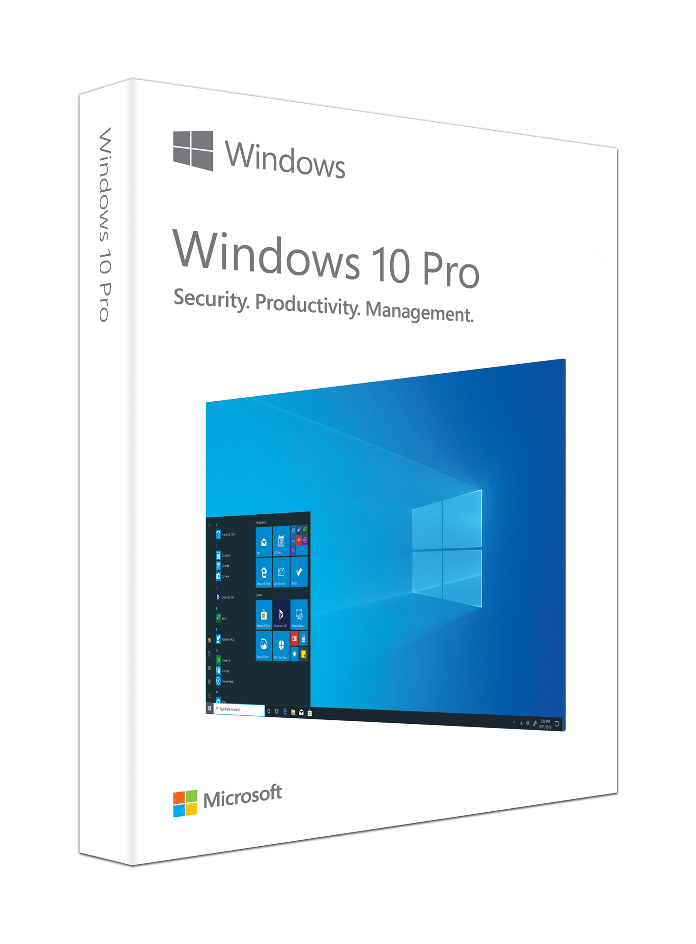 Win 10 Pro FPP 32-bit/64-bit Eng אריזת ריטייל USB WIN