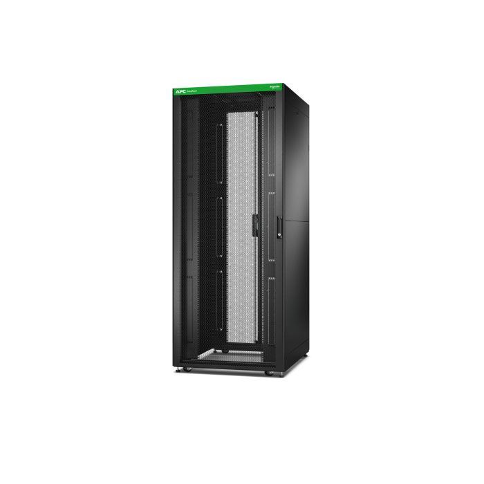 Easy Rack 800mm/42U/1000mm with Roof, Side panel,castors,feet and 4 Brackets, No Bottom, black EASY