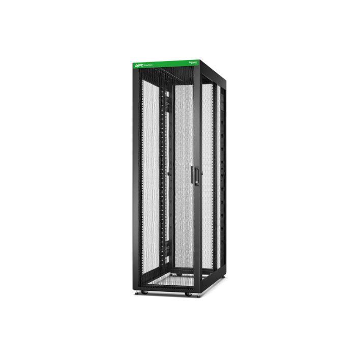 Easy Rack 600mm/42U/1200mm , with Roof, castors,feet and 4 Brackets, No Side panels,Bottom, black EASY