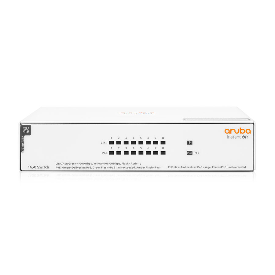 Aruba Instant On 1430 8G Class4 PoE 64W Switch ARUBA
