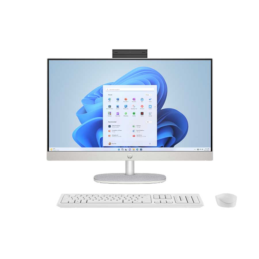 HP AIO 24" 24-cr2006nj Ultra5 225U/16GB (1x16GB) DDR5/512G NVMe /Windows 11 HOME/ White/3yw HP