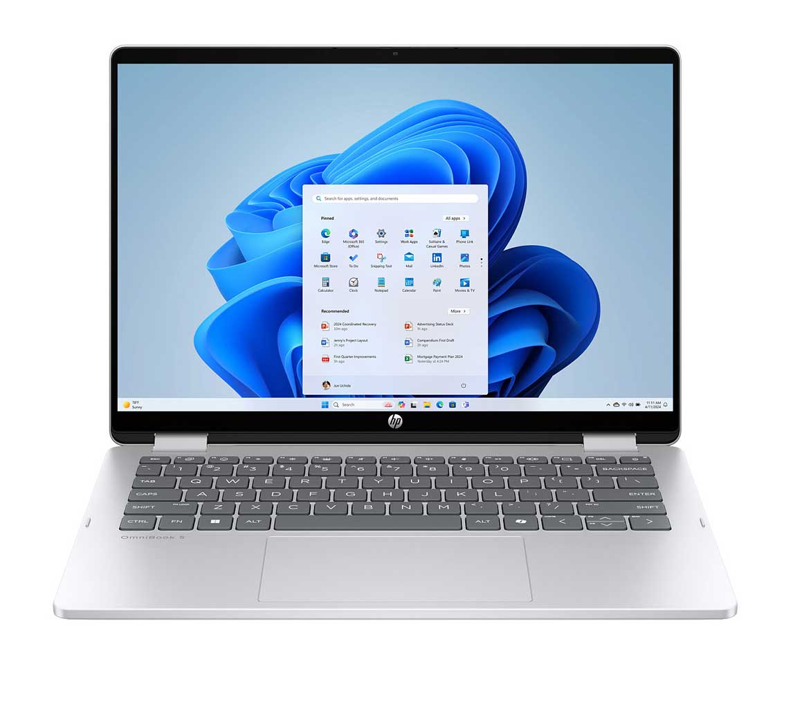 HP OmniBook 5 Flip x360 14" Touch 14-fp0006nj/Core 7-150U(10C)/24GB/1TB PCIe Touch/W11H6/Silver/3YOS HP