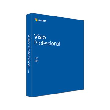 Visio Pro 2019 Win English Medialess - FOR WIN 10 ONLY