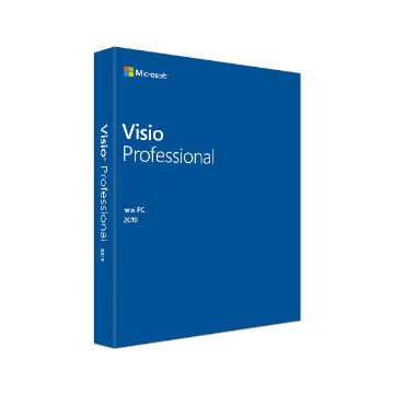 Visio Pro 2019 Win Hebrew Medialess - FOR WIN 10 ONLY