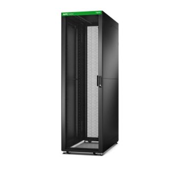 APC Easy Rack 600mm/42U/1200mm with Roof, Side panel,castors,feet and 4 Brackets, No Bottom, black
