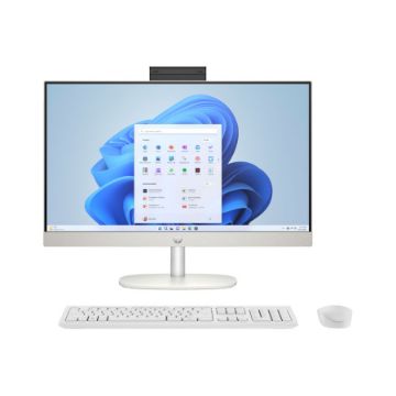 HP AIO 27` FHD TOUCH Ultra7-155U/16GB DDR-5/512SSD/DOS/WHITE/3YOS